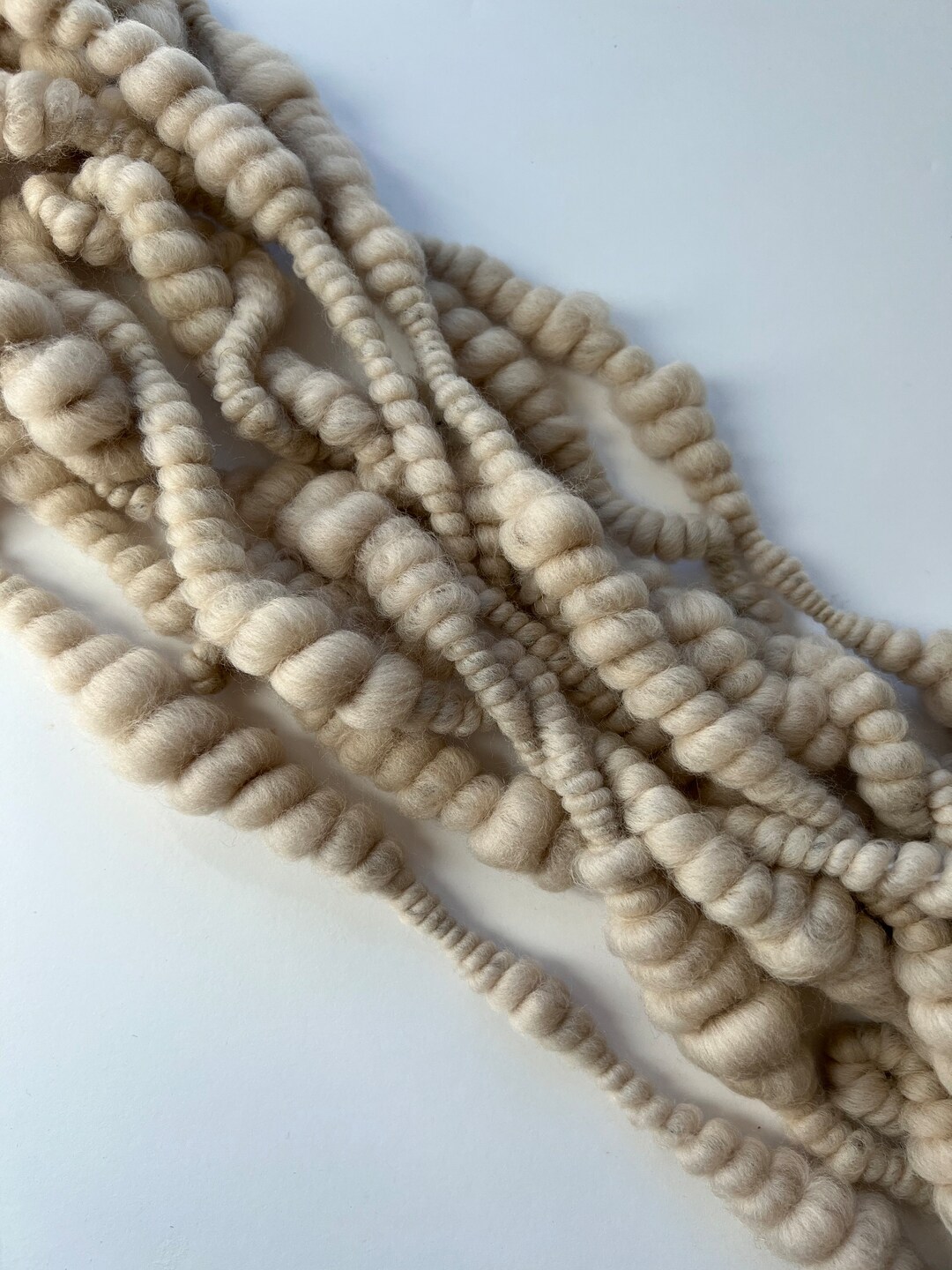 Handspun Art Yarn, Sandy Art Yarn, Tan Art Yarn, Brown Art Yarn