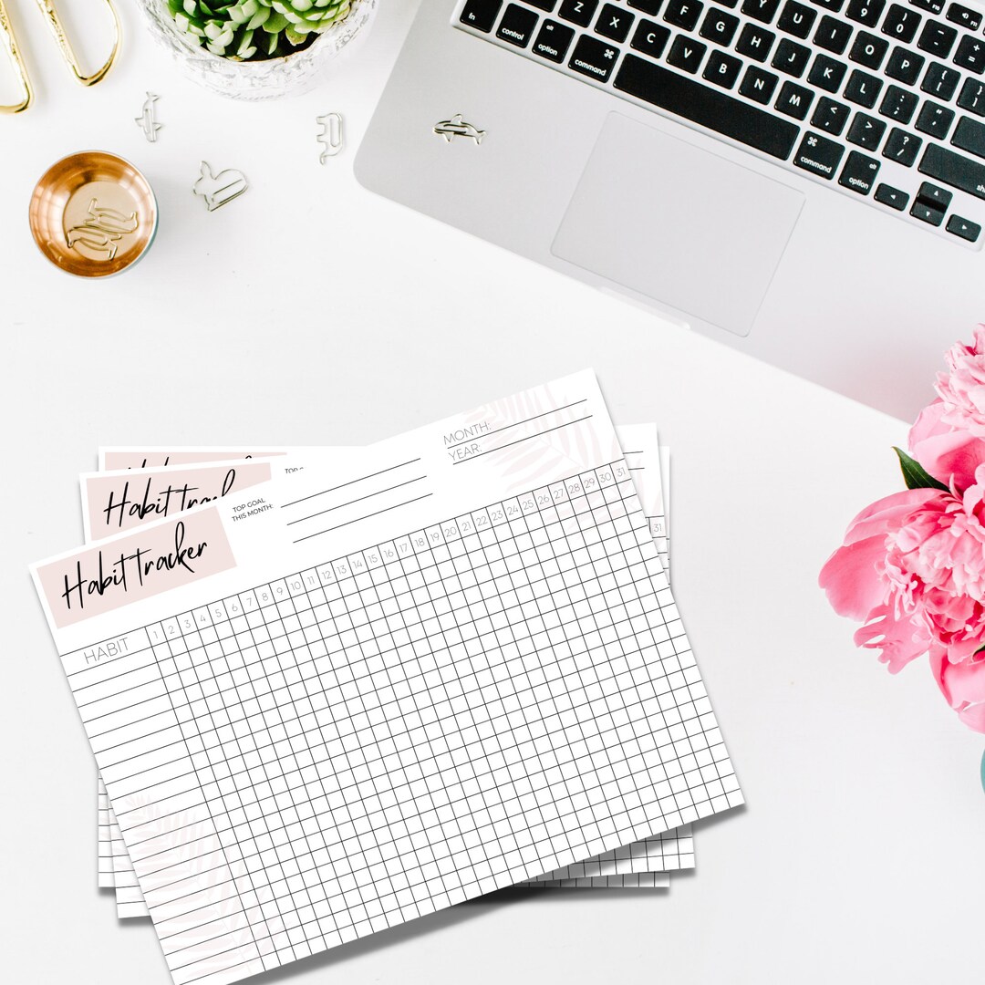 Printable Habit Tracker Personal Development Weight Loss Habit Tracker