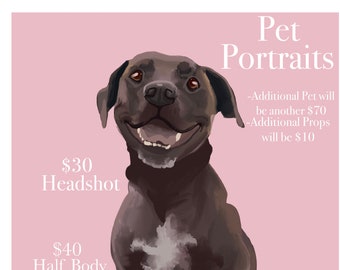Custom Pet Portraits