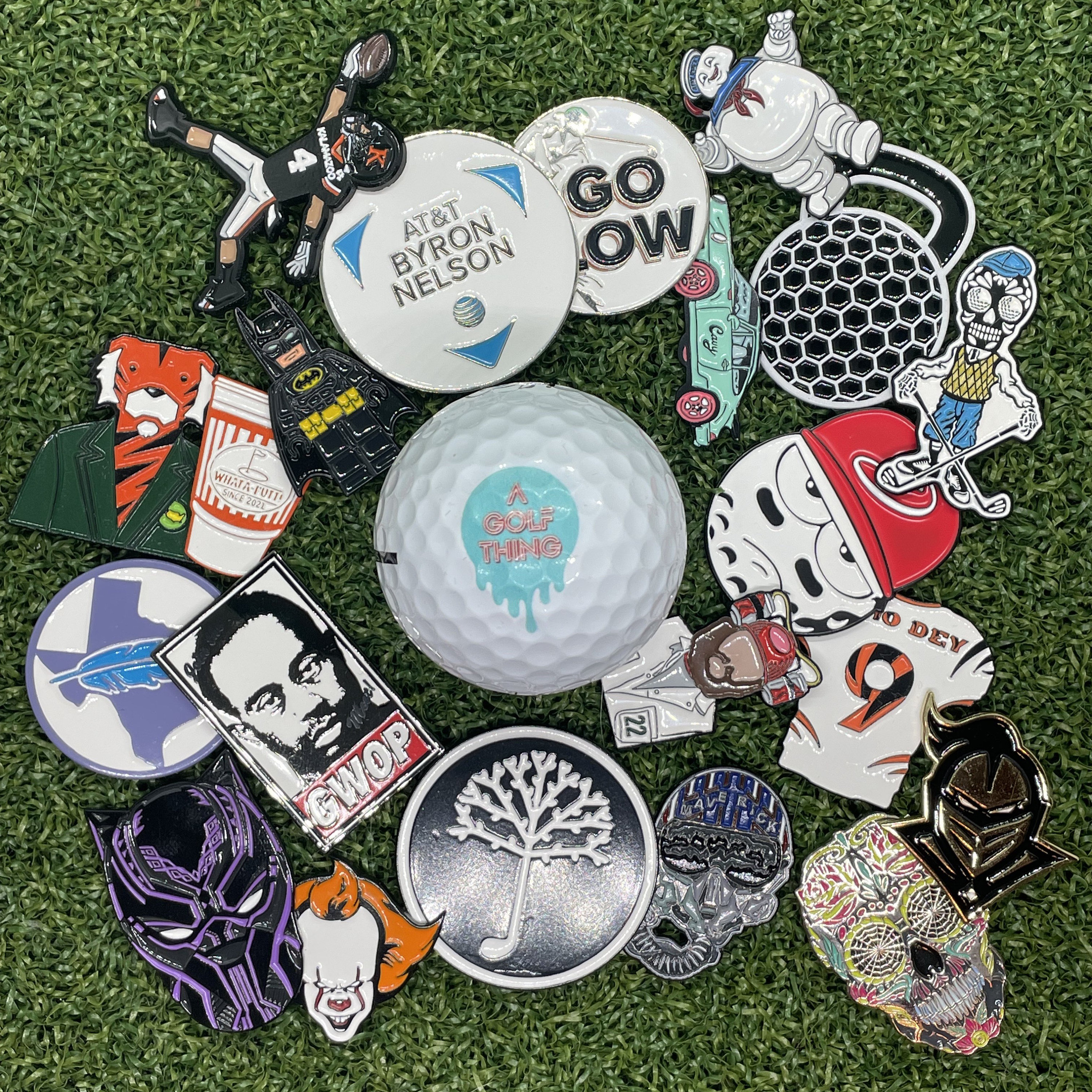 Mystery Golf Ball Markers - 10 Ball Markers - Etsy
