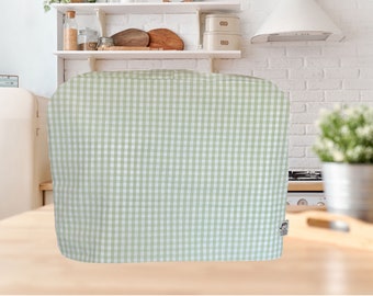 Cozycoverup Dust Cover for Food Mixer in Green Gingham (Kitchenaid Artisan 4.8L 5QT)