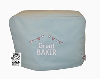 CozyCoverUp Food Mixer Dust Cover for Kitchenaid 4.8L 5QT Artisan Duck Egg Green Embroidered GREAT BAKER!