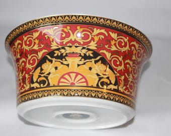 Gianne Versace voor Rosenthal Germany enorme kom Medusa in rood
