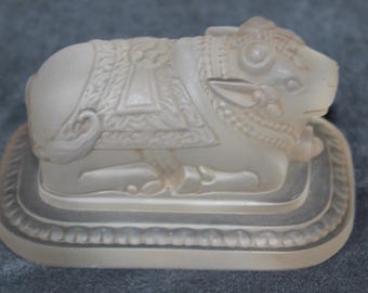 René Lalique prensa-papel koe Rotterdamsche Lloyd 1938