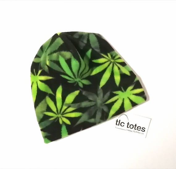 Hemp Leaf Mary Jane Slouchy Hat‎ Fleece Lined M_J_SunnyDadCap_CREAM_PingBkgr  main image 3