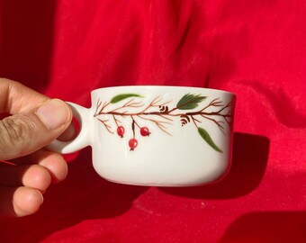 Christmas Ceramic Mug, Flower Porcelain Cup, Handmade Coffee Tea Cup, New Year Unique Gift for Coffee Lovers, Cute Gift, 5.5 oz mug