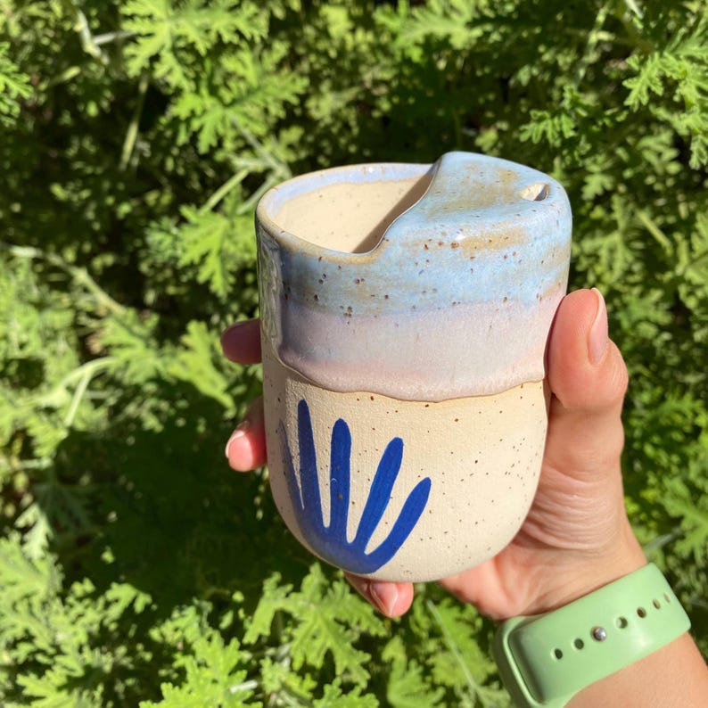 CuteThingsCeramic Stoneware Travel Mug - Thumbnail 3
