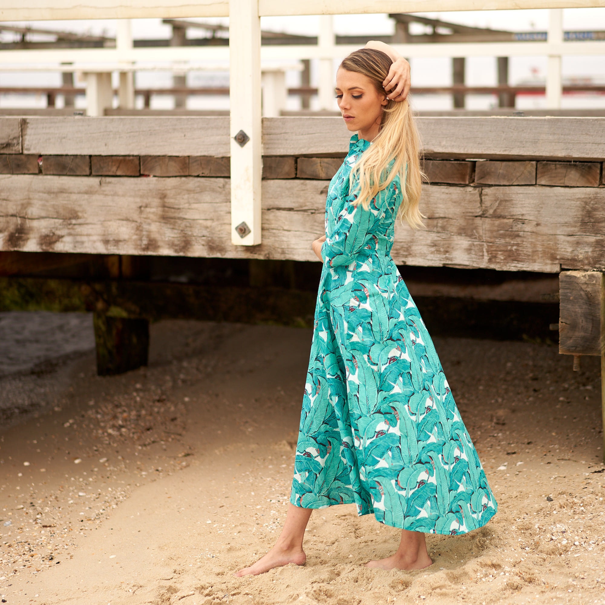 bohemian formal dresses australia Beaded Yellow Lace Evening Dress Long Sleeve Sheath Prom Dresses 20024 –  Viniodress main image 1