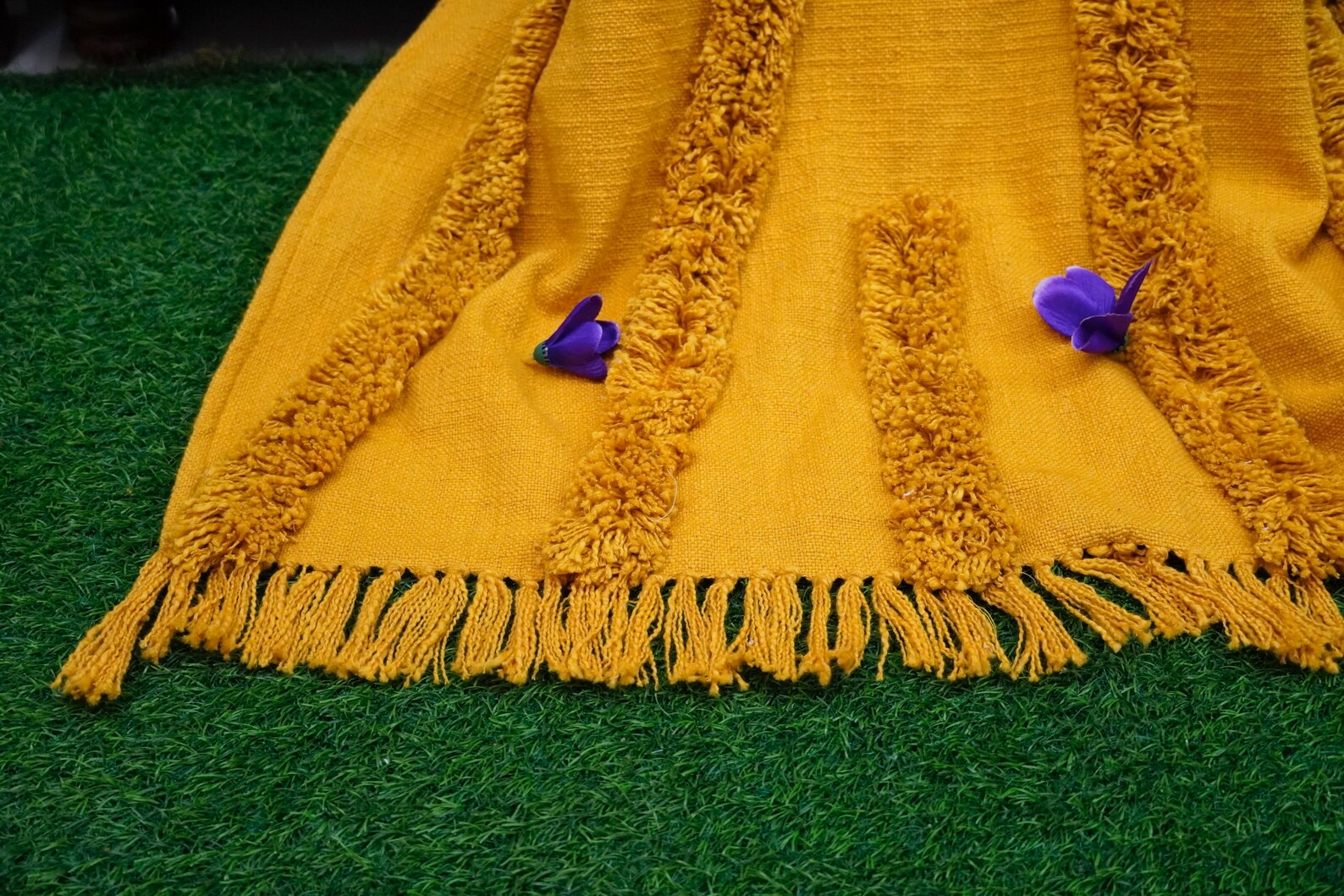 Bohemian Mustard Throw Blanket Handwoven Throw Sofa Throw Etsy