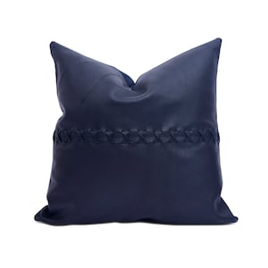 Melbourne Leather Co Genuine Leather Patchwork Cushion Cover Pillow Cover Leather Pillow Leather Cushion Vintage Leather Tan Pillow Cover