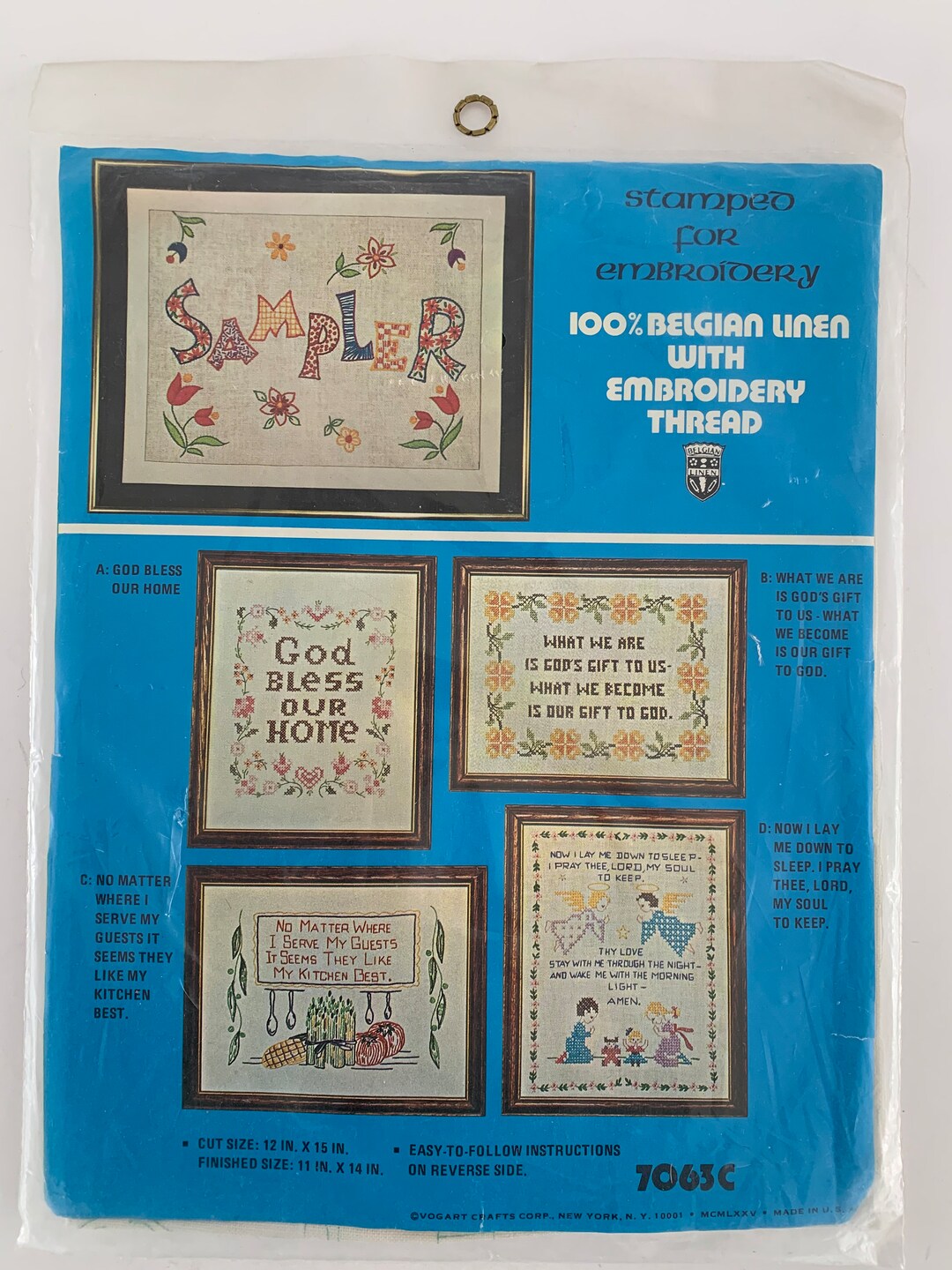 Vintage Stamped Embroidery Kit Vogarts 1975 Unopened Etsy