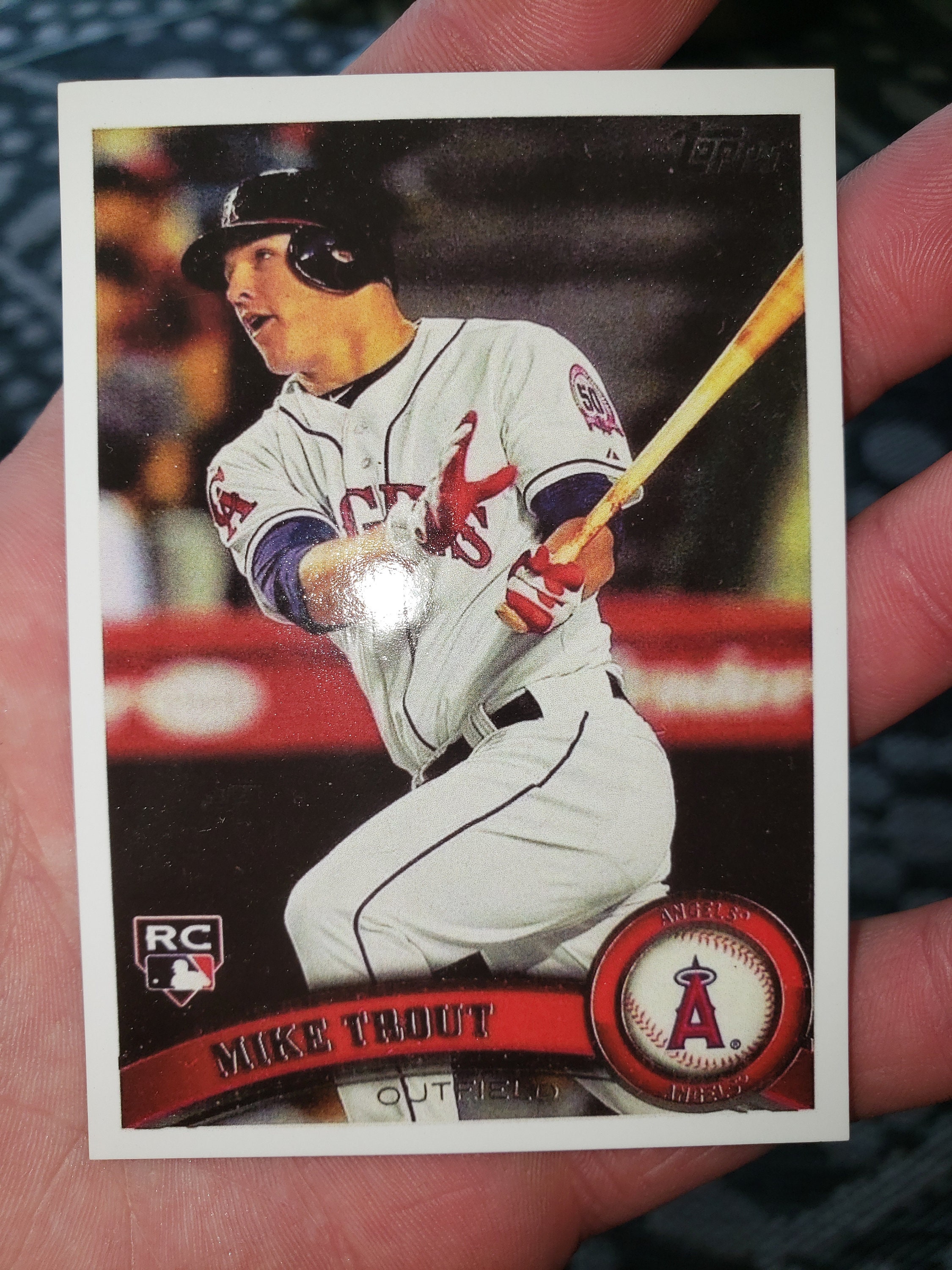 2011 Topps Update Mike Trout ROOKIE Card REPRINT Lot of 5 Etsy