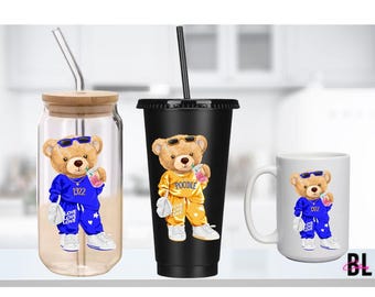 Taza personalizada de osito de peluche de hermandad de 1922