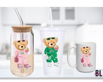 Taza personalizada de osito de peluche de la hermandad de 1908