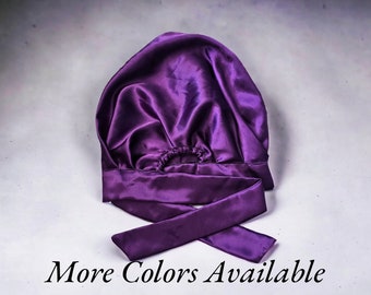 Single lined Satin Bonnets With Straps| Perfect For All Hair Types