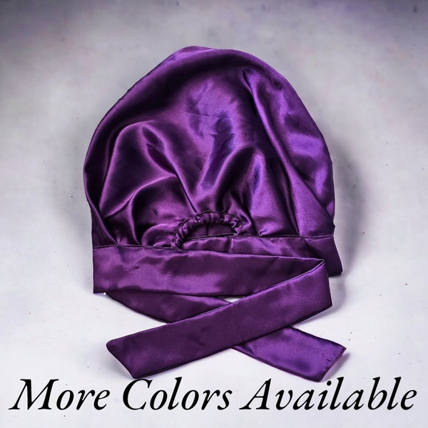 Single lined Satin Bonnets With Straps| Perfect For All Hair Types