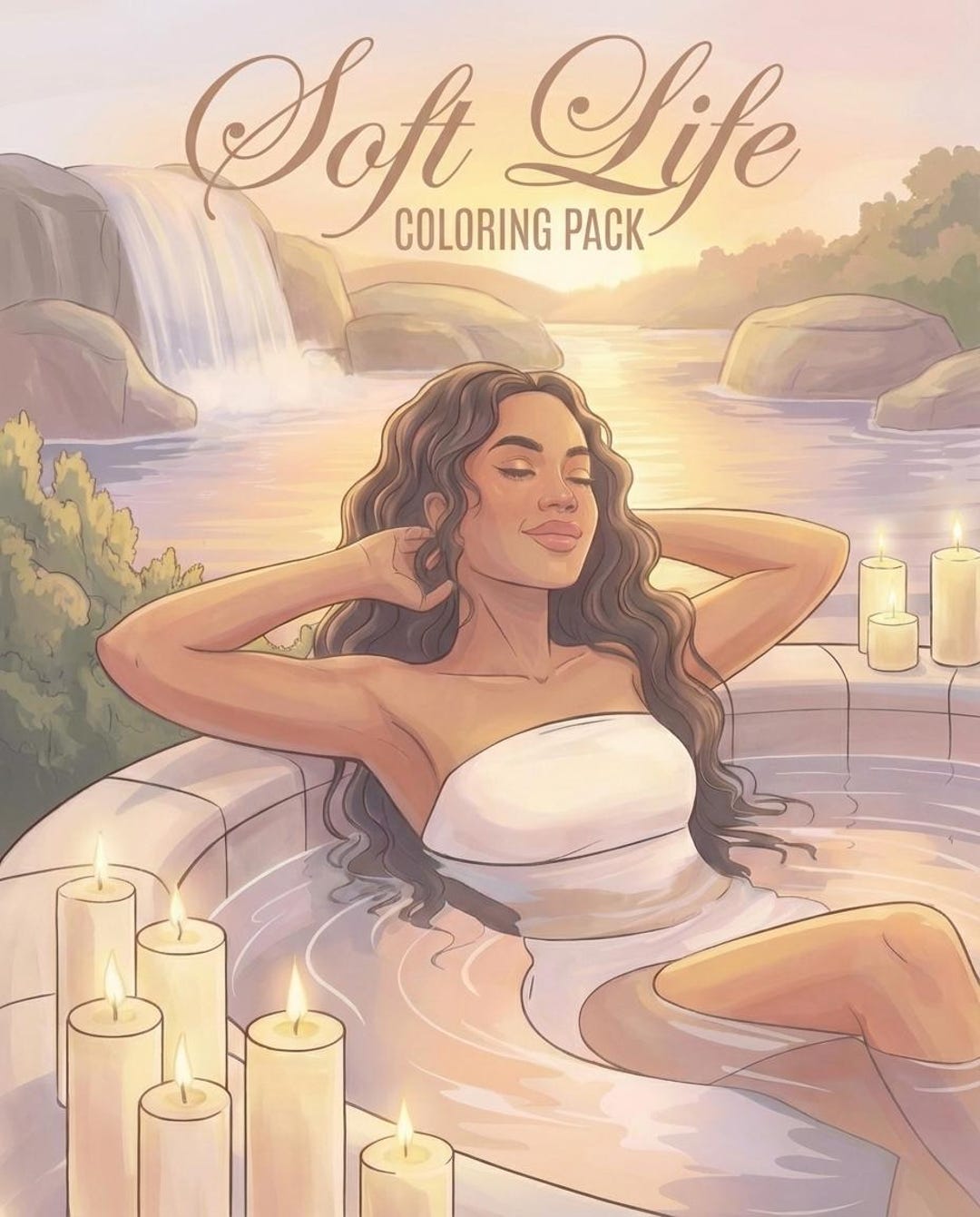 Soft Life Coloring Pages Bundle | Cozy Self Care Printables (PDF ...