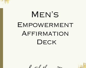 Affirmations d'autonomisation pour hommes - Ensemble imprimable + numérique