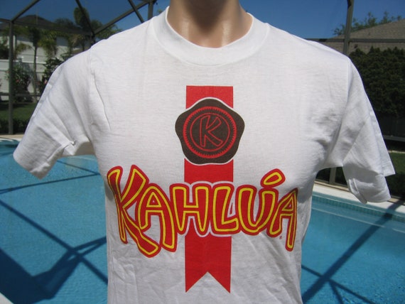 VTG 70's Kahlua Liquor Advertising T Shirt Touch … - image 1