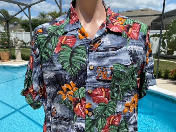 Vtg 80s Kennington Ltd. Hawaiian Shirt 