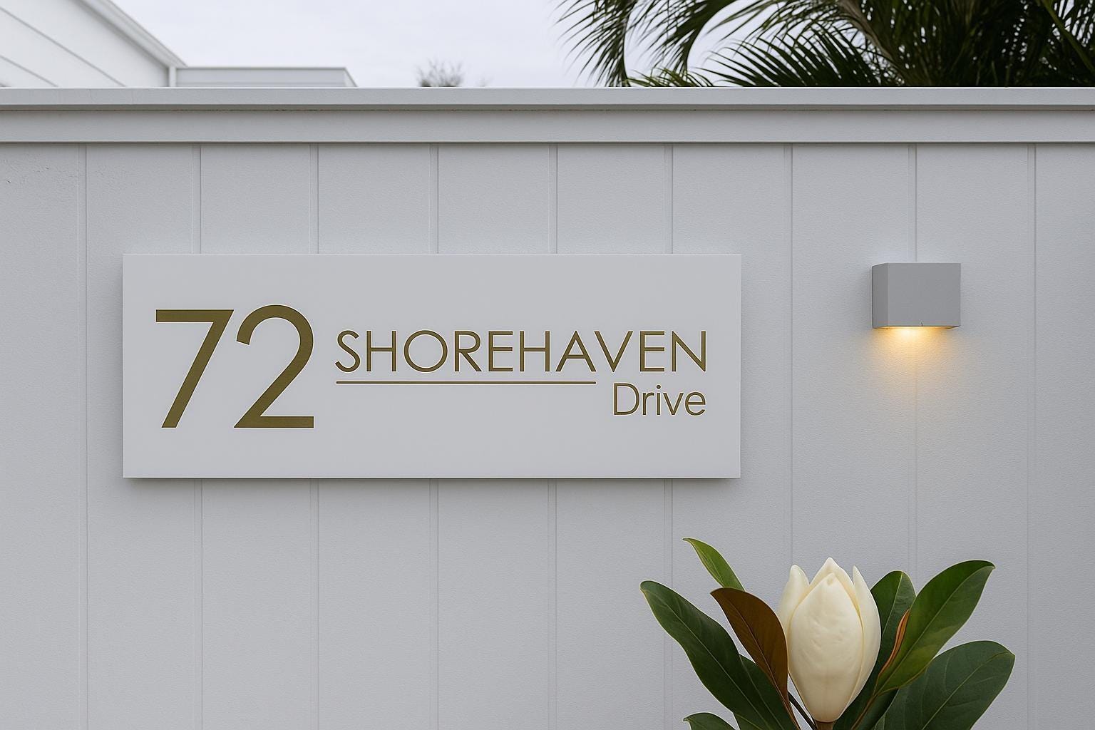 House Numbers | Premium House Number Signs | Housewarming Gift | Address Signs  | Rectangle TORQUAY- 550mm x 235mm