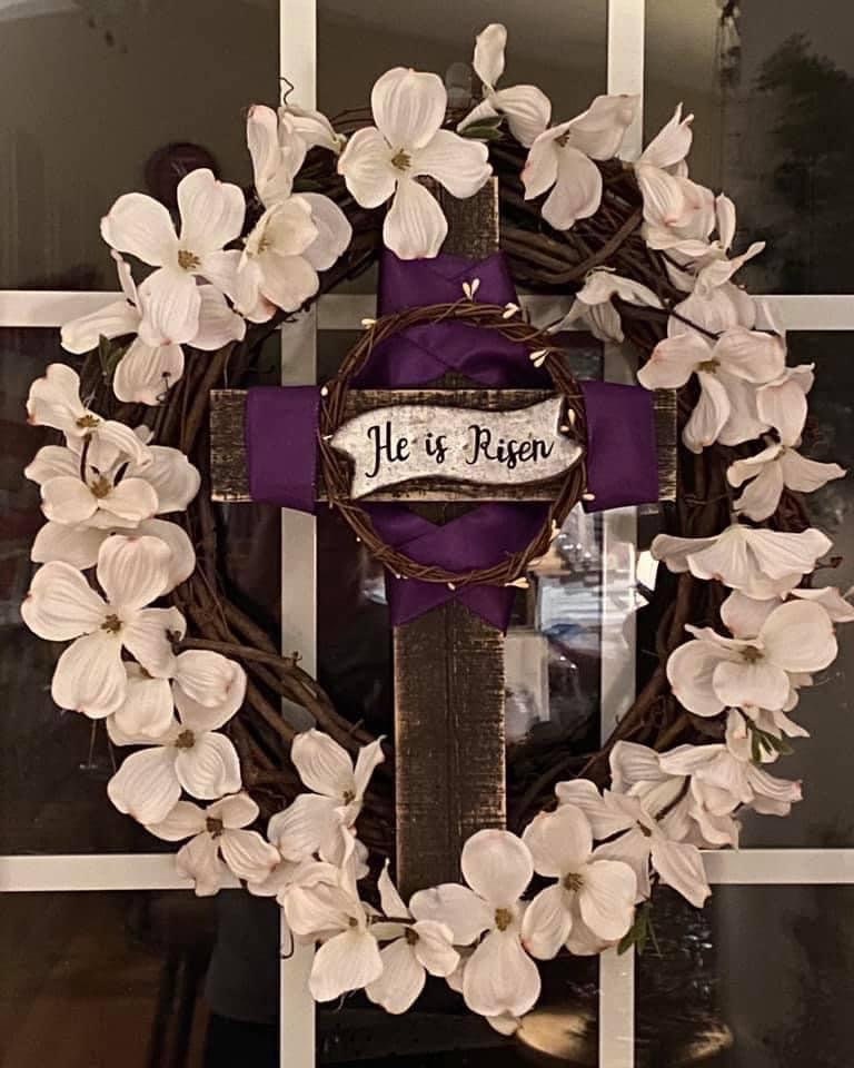 He Is Risen Wreath Etsy