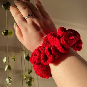 Custom Crochet Scrunchie: Handmade Hair Accessory
