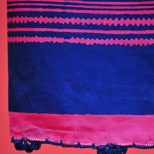 Hand blocked print scarf, shops wall hanging, organic cotton, light weight, tapestry, table cover, owl scarf