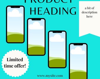 Canva Mockup Templates | 40 Pages, Digital Product Mockups (Digital Download)