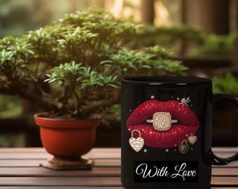 Paquete de imágenes PNG de labios con brillo / Imágenes prediseñadas de labios brillantes para sublimación, pegatinas y diseños de camisetas (PLR)