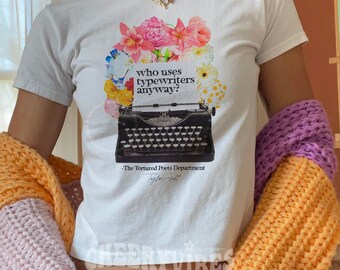 The Tortured Poets Department Inspired Baby Tee, TTPD, aesthetic outfit, Y2K