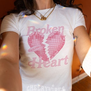 I can do it with a broken heart baby tee- The Tortured Poets Department Inspired Tee, TTPD, aesthetic outfit, Y2K, tshirt, swiftie shirt