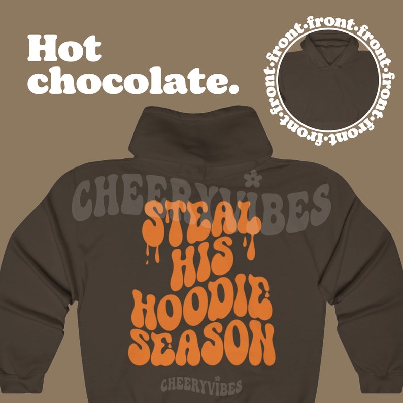 Steal His Hoodie Season Fall Funny Halloween Aesthetic Etsy