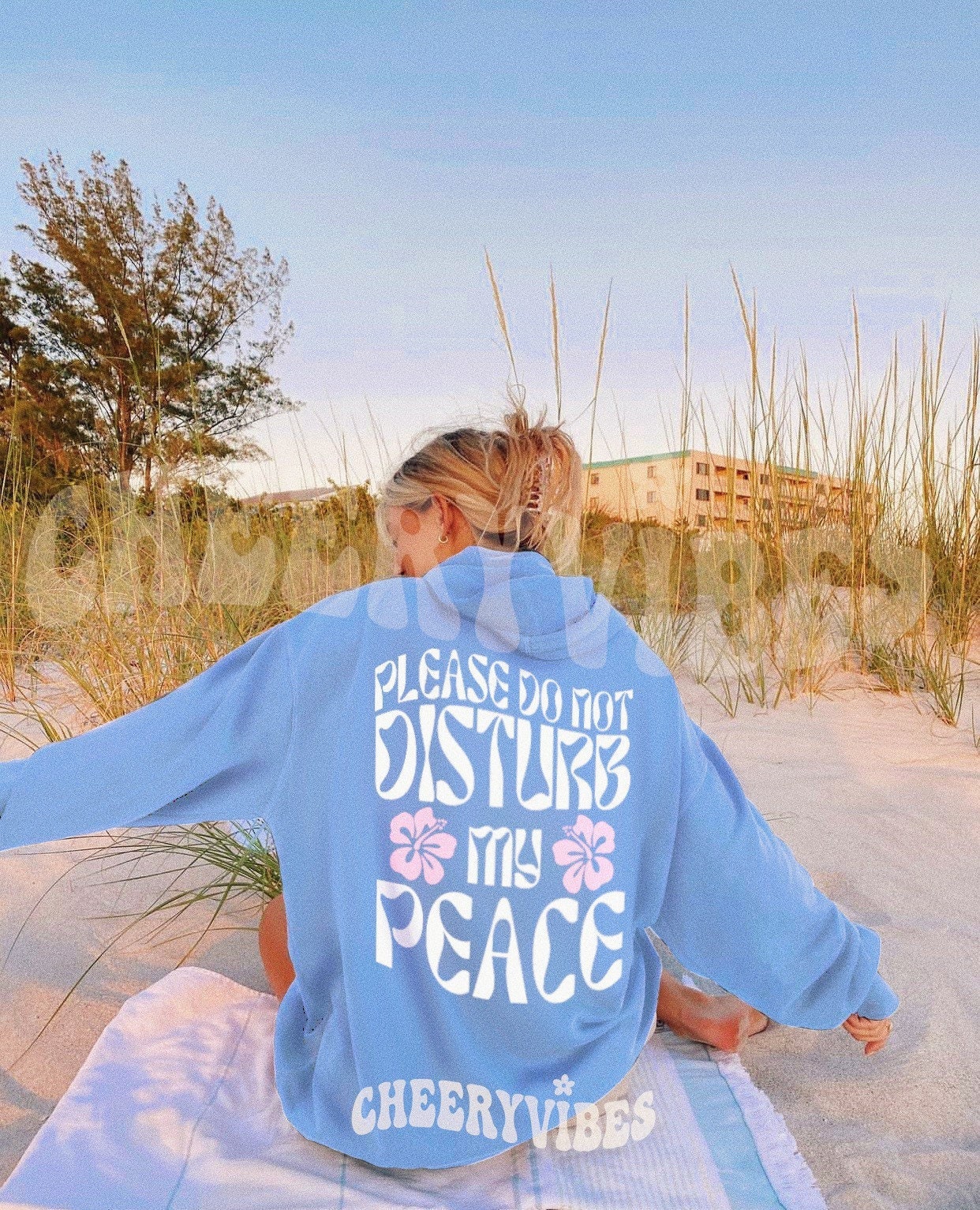 Please Do Not Disturb My Peace Hoodie Siesta Beach Hoodie - Etsy Sweden