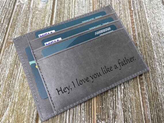 Personalized Slim Wallet, Minimalist Leather Card Holder,christmas Gift for Mens,anniversary  Gift for Husband,boyfriend , Man,dad 