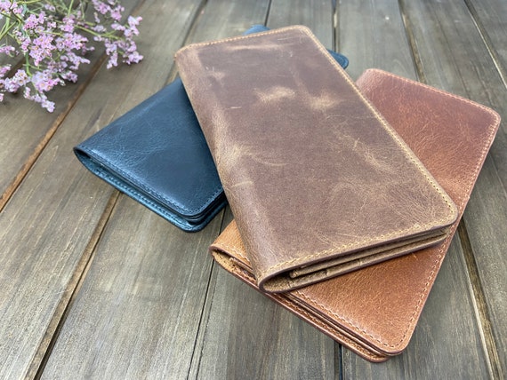 Unisex Handmade Leather Long Wallet