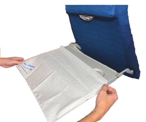 Sky-coaster Airplane Tray Table Cover Pack of 6 Individually Packaged 