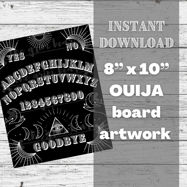 Ouija Board Printable Artwork 8x10 Digital - Etsy