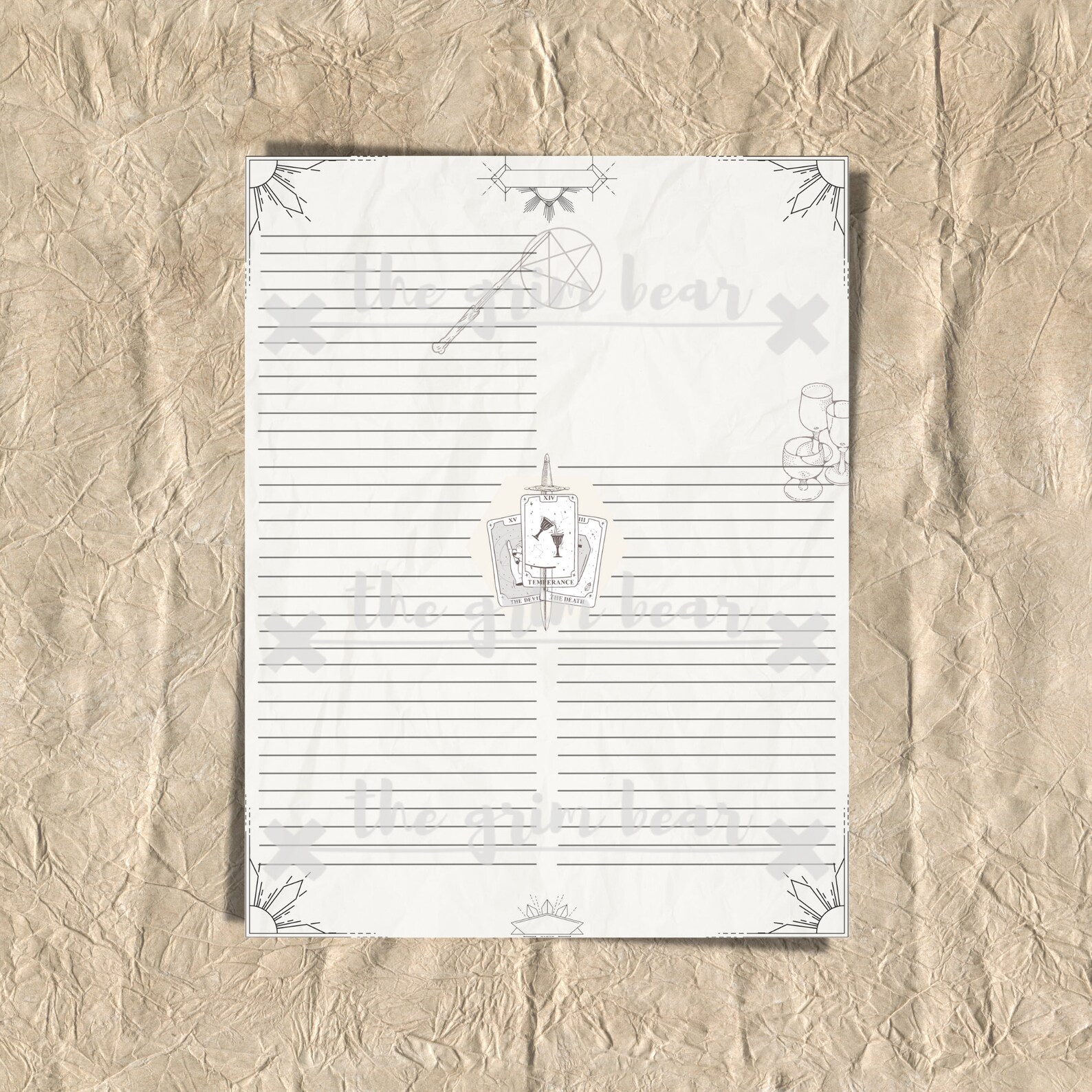 Printable Blank Grimoire Page Printable / Blank Book of - Etsy