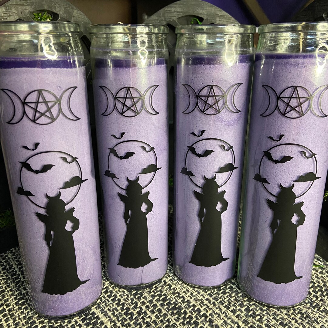 NYX Candle NYX Ritual Candle Purple Nyx Goddess Candle Deity Candle Etsy