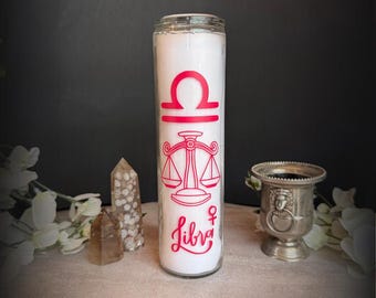 LIBRA Zodiac Candle