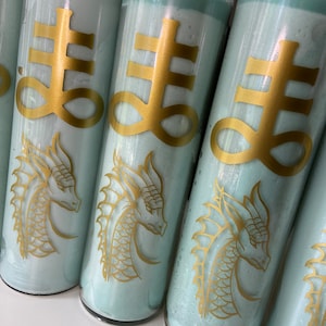 LEVIATHAN Deity Candle | Gold Leviathan Candle