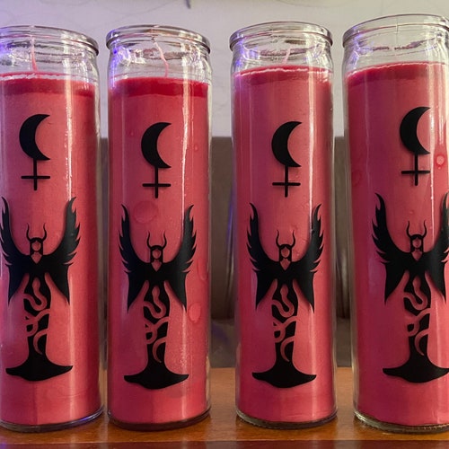 Lilith Candle Deity Candle Red Lilith Candle Etsy