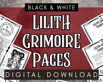 LILITH Grimoire Pages