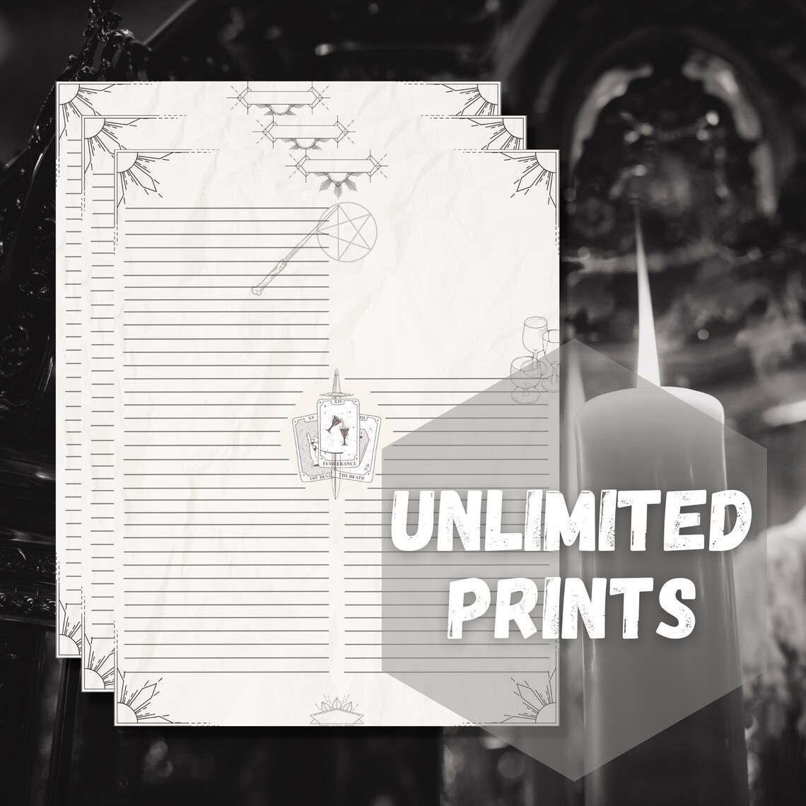 Printable Blank Grimoire Page Printable / Blank Book of - Etsy