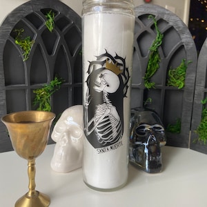 La Santa Muerte Candle | Deity Candle | La Santa Muerte Candle White