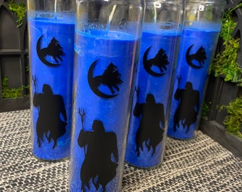 Hades Candle | Hades Ritual Candle | Blue Deity Candles