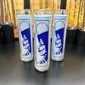 The Cailleach Candle | Deity Candle | Blue Cailleach Candle