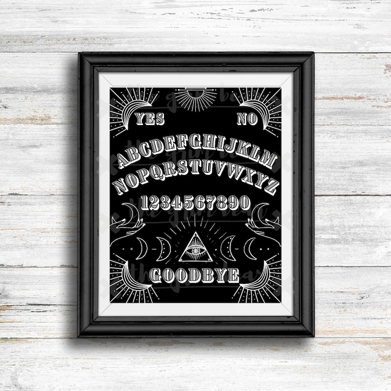 Ouija Board Printable Artwork 8x10 Digital - Etsy
