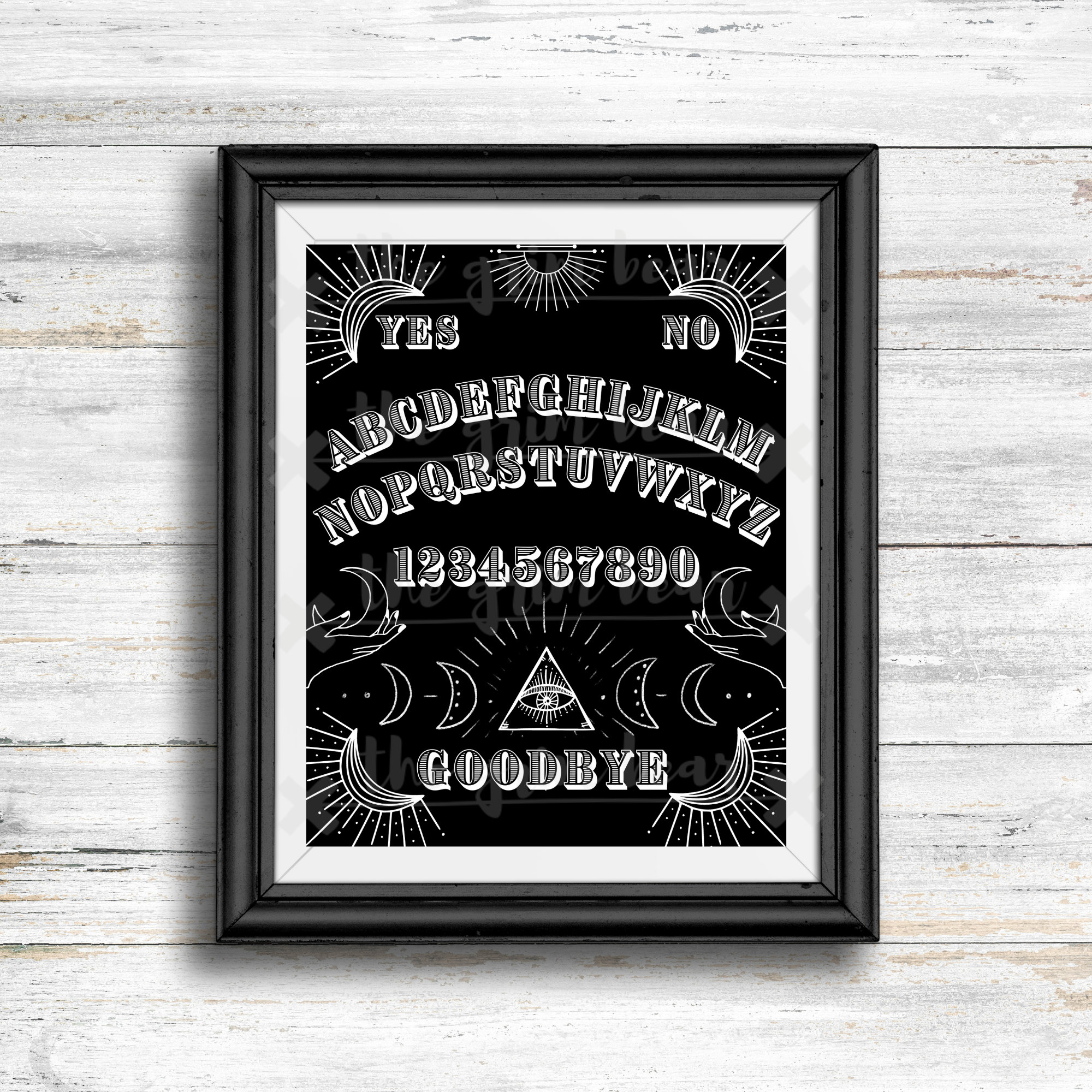 Ouija Board Printable Artwork 8x10 Digital Etsy